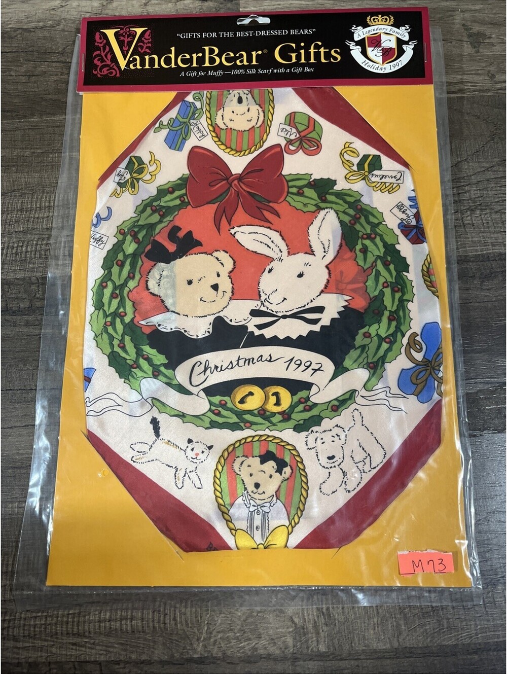 1997 NABCO VanderBear Gifts: A Gift for Muffy- 100% Silk Scarf with a Gift Box